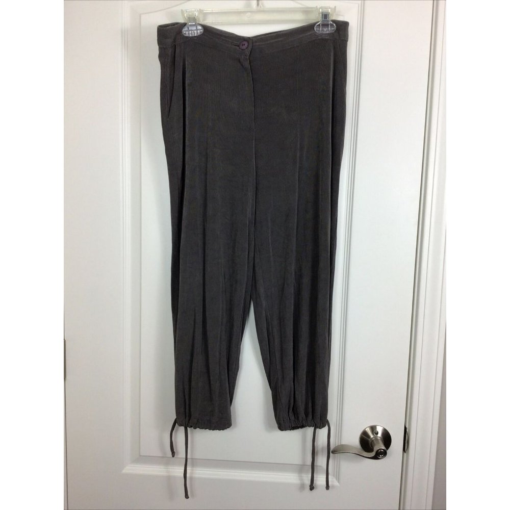 Chico’s Travelers Taupe Jogger Slinky Pants, Sz 1